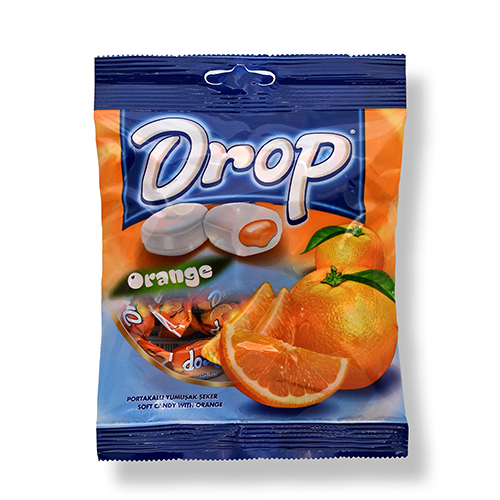 DROP Soft Candy (Orange) Bag 90g(1*24) (5604)