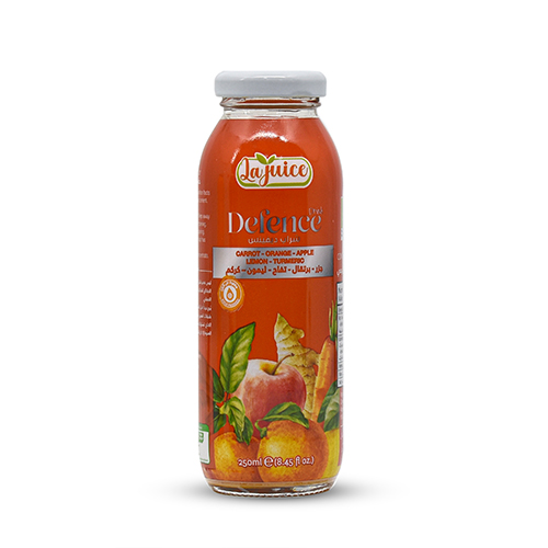 La juice Defense (Carrot-Orange-Apple-Lemon-Turmeric) 250ml