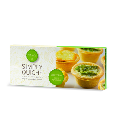 simply Quiche Cheese & Asparagus 12 Pcs