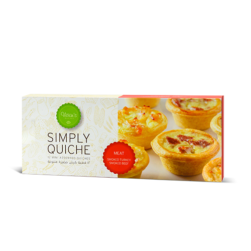 simply Quiche Smoked Beef & Smoked Turkey 12 Pcs