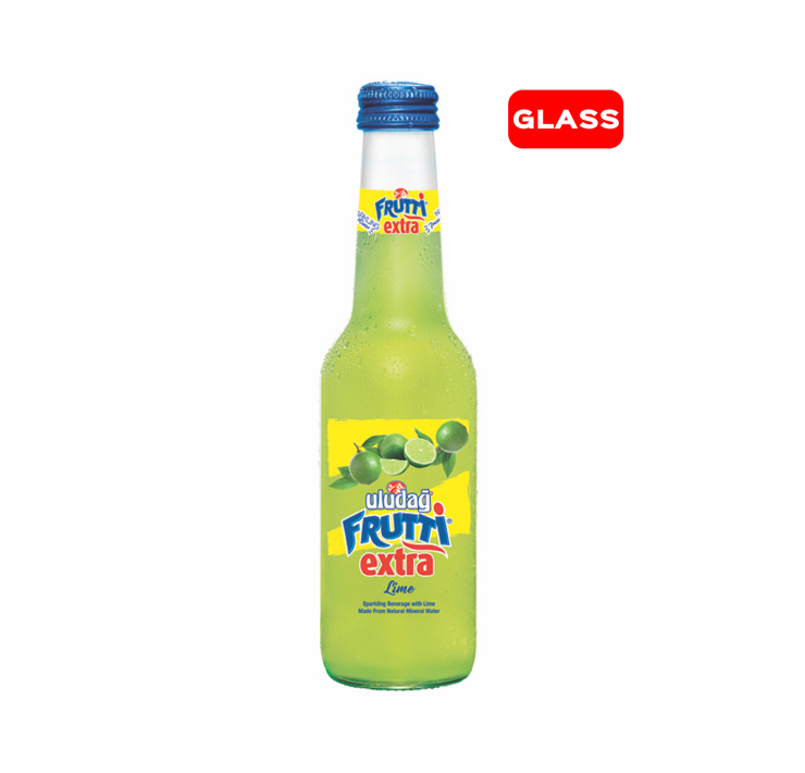 Uludag Frutti Extra Lime - 250ml  (Glass Bottles)