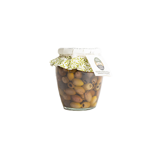 Mela Taggiasca Olives Pitted In Extra Virgin Olive Oil 30.5% 480Gm